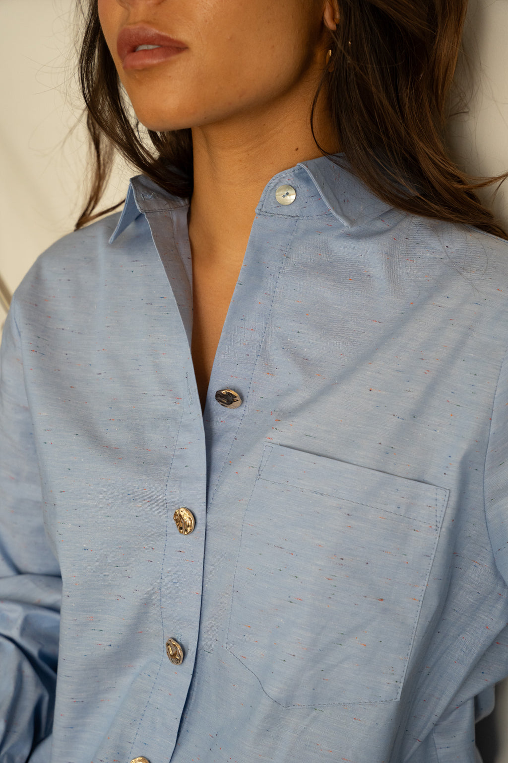 Chemise Magali - bleu moucheté