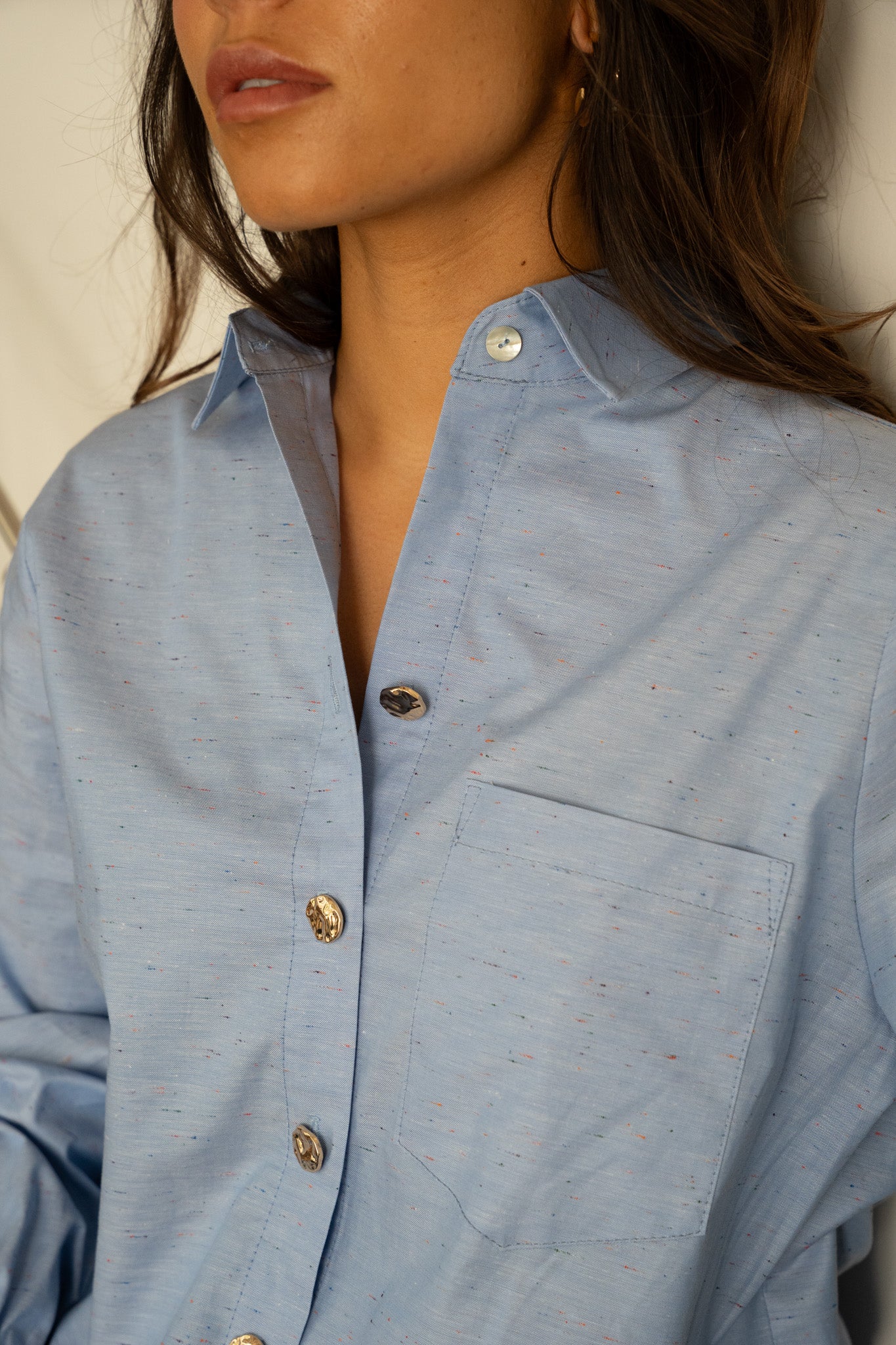 Chemise Magali - bleu moucheté