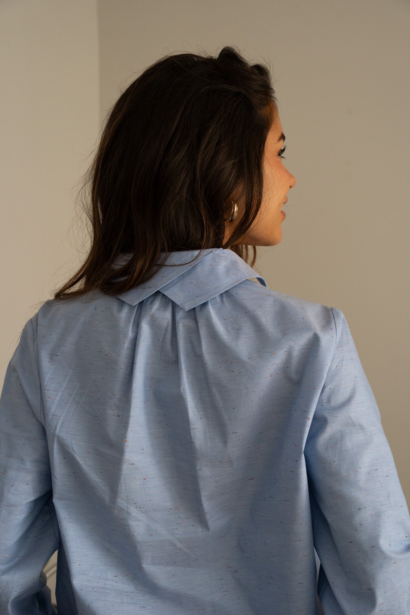 Chemise Magali - bleu moucheté