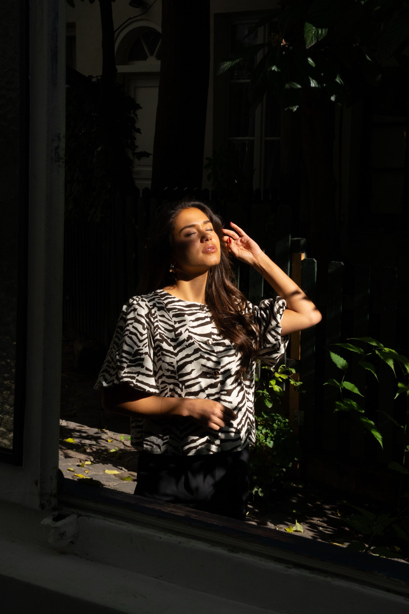 Top réversible Suzanne - zèbre