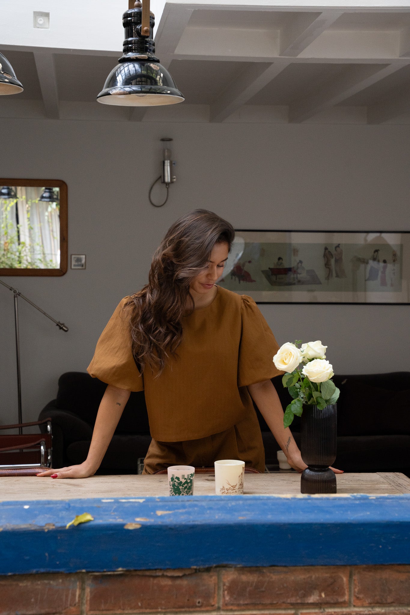 Top réversible Suzanne - marron