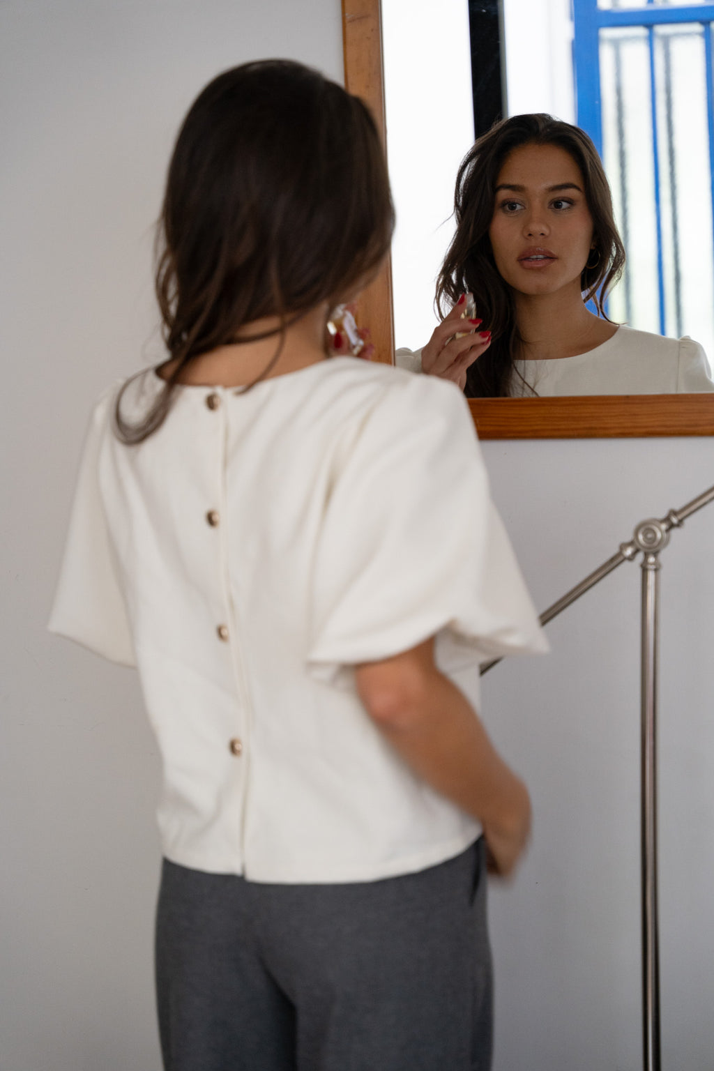 Top réversible Suzanne - écru