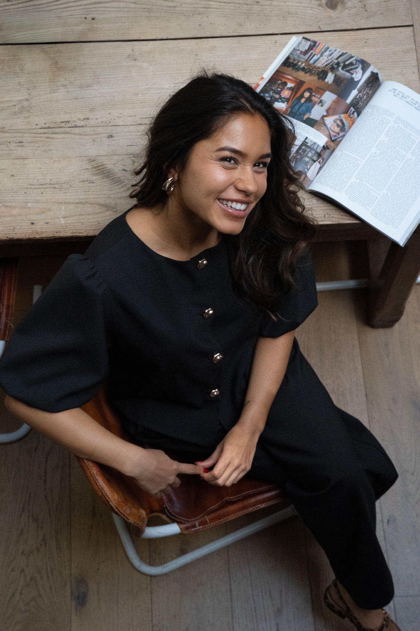 Top réversible Suzanne - noir