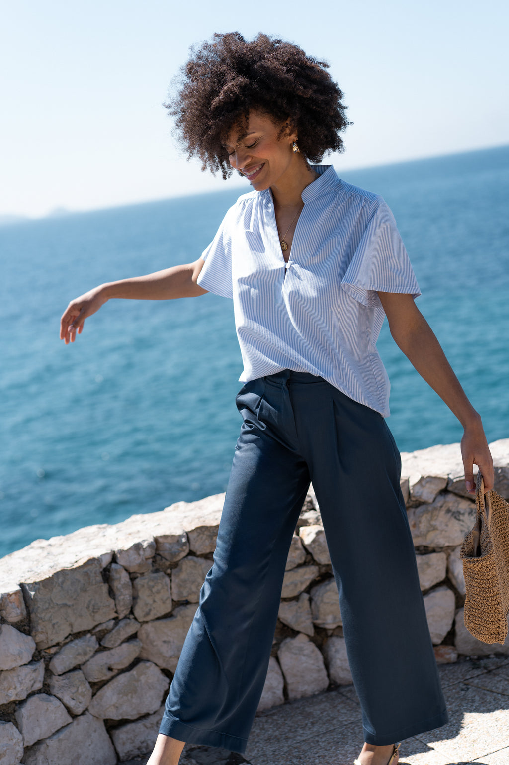 Blouse Aura - à rayures