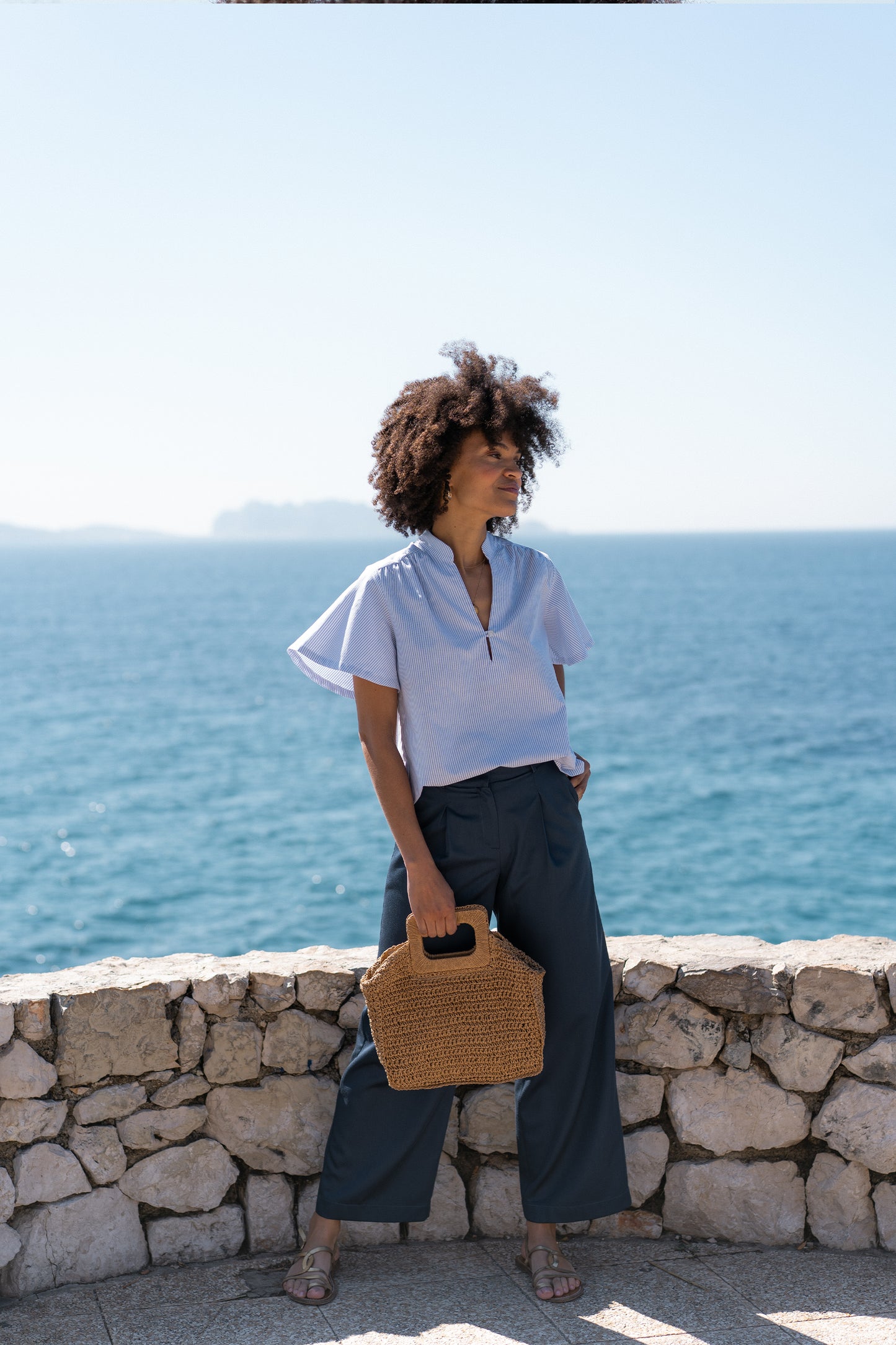 Blouse Aura - à rayures